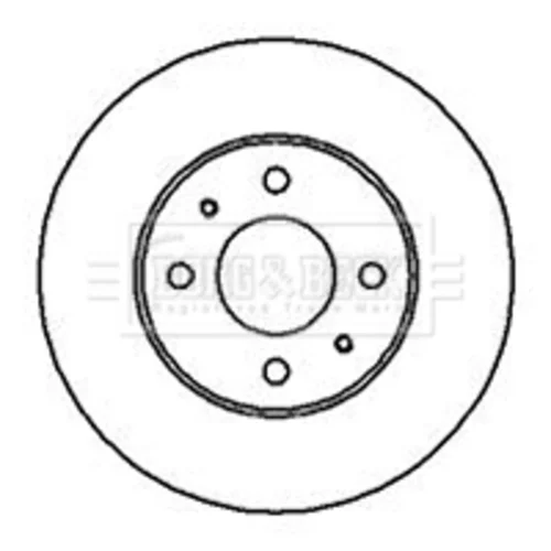 Brzdový kotúč BORG & BECK BBD4112