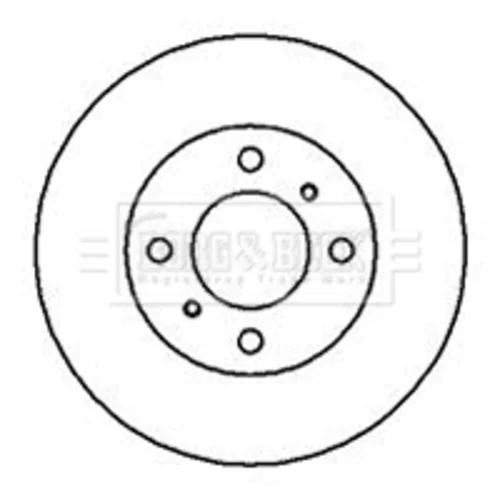 Brzdový kotúč BORG & BECK BBD4155 - obr. 1