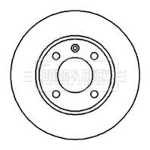 Brzdový kotúč BORG & BECK BBD4180 - obr. 1