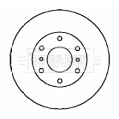 Brzdový kotúč BORG & BECK BBD4357