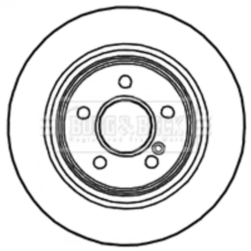 Brzdový kotúč BORG & BECK BBD4703