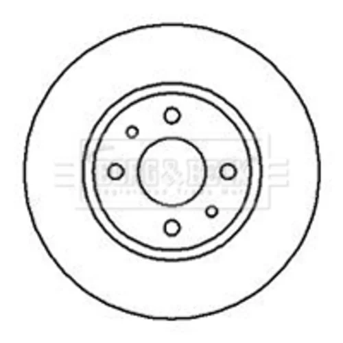 Brzdový kotúč BORG & BECK BBD4879