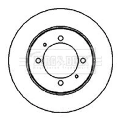 Brzdový kotúč BORG & BECK BBD5153