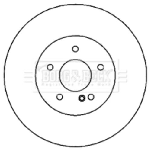 Brzdový kotúč BORG & BECK BBD5179