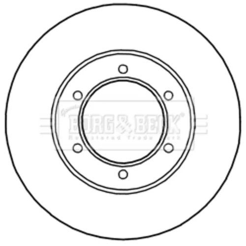 Brzdový kotúč BORG & BECK BBD5240