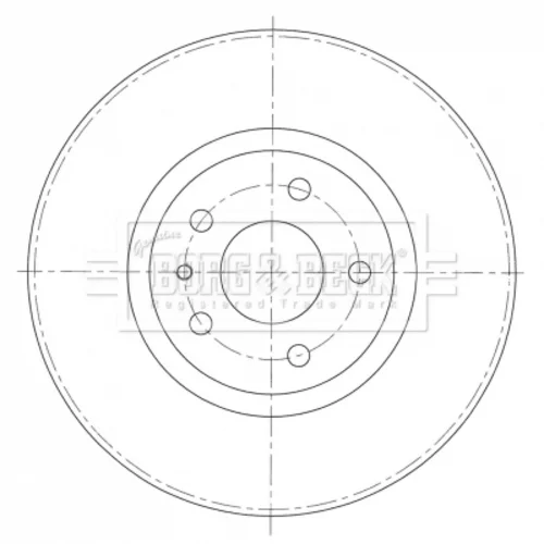 Brzdový kotúč BORG & BECK BBD5411