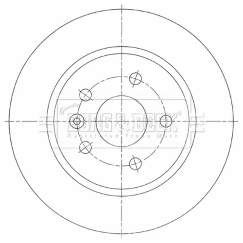 Brzdový kotúč BORG & BECK BBD5464