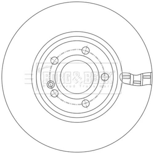 Brzdový kotúč BORG & BECK BBD5616 - obr. 1