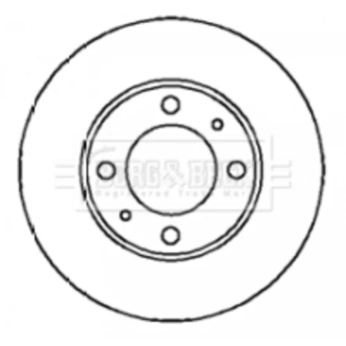 Brzdový kotúč BORG & BECK BBD5882S