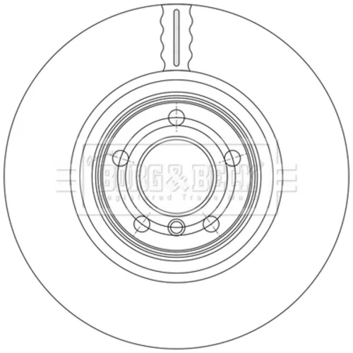Brzdový kotúč BORG & BECK BBD6172S - obr. 1