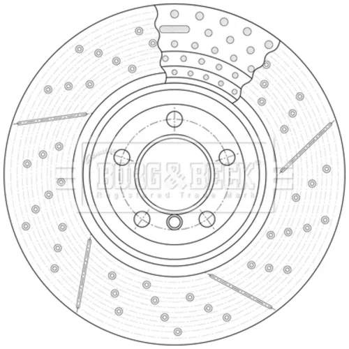 Brzdový kotúč BORG & BECK BBD7007S