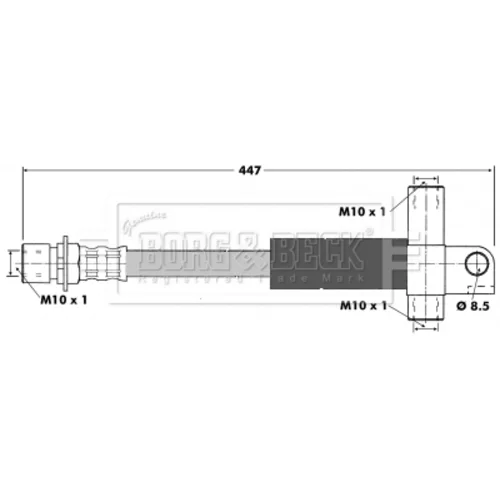 Brzdová hadica BORG & BECK BBH6167 - obr. 1