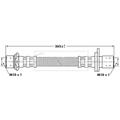 Brzdová hadica BORG & BECK BBH6855