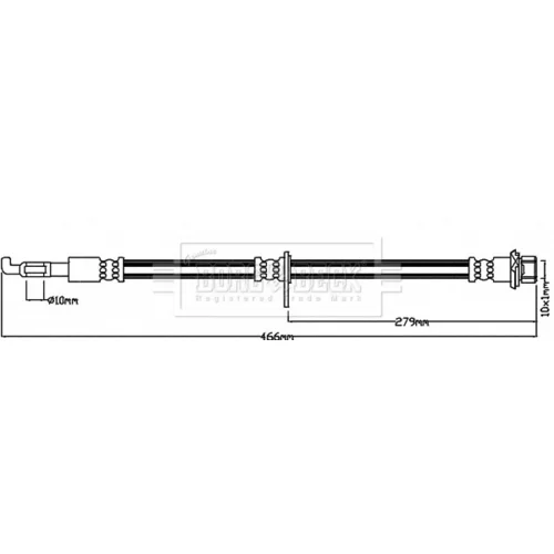 Brzdová hadica BORG & BECK BBH8038