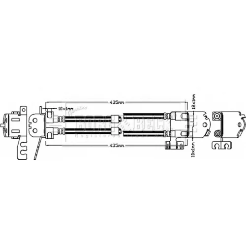 Brzdová hadica BORG & BECK BBH8306
