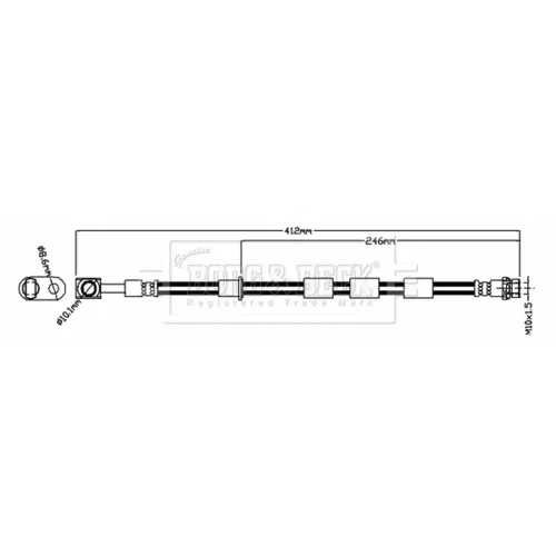 Brzdová hadica BORG & BECK BBH8824
