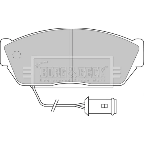 Sada brzdových platničiek kotúčovej brzdy BORG & BECK BBP1102