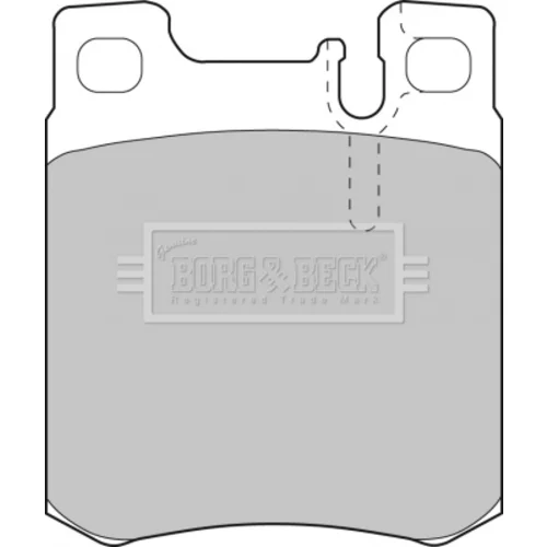 Sada brzdových platničiek kotúčovej brzdy BORG & BECK BBP1462