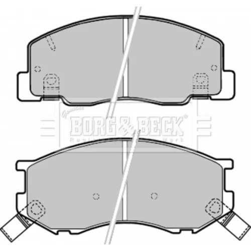 Sada brzdových platničiek kotúčovej brzdy BORG & BECK BBP1630