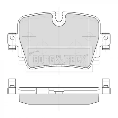 Sada brzdových platničiek kotúčovej brzdy BBP2502 (BORG & BECK)