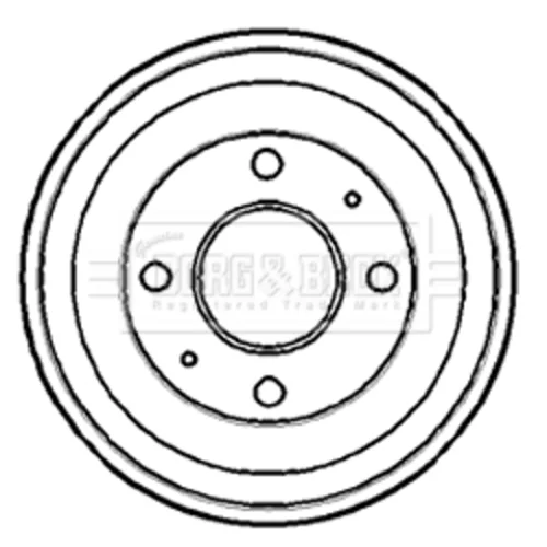 Brzdový bubon BORG & BECK BBR7111