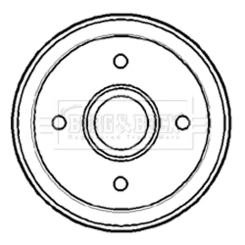 Brzdový bubon BORG & BECK BBR7144