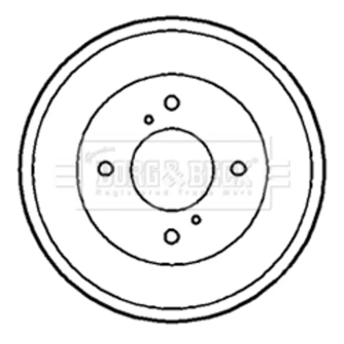 Brzdový bubon BORG & BECK BBR7165