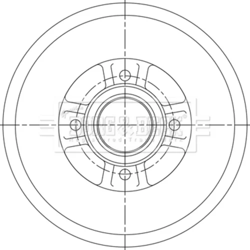 Brzdový bubon BORG & BECK BBR7254 - obr. 1