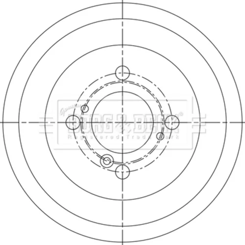 Brzdový bubon BORG & BECK BBR7287 - obr. 1