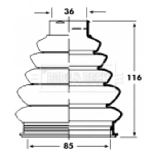 Manžeta hnacieho hriadeľa - opravná sada BORG & BECK BCB2360