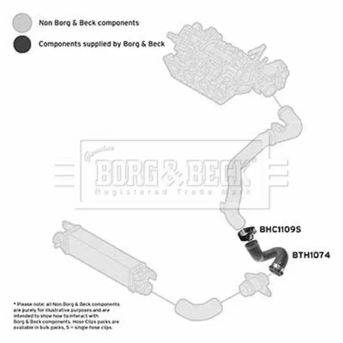 Hadica plniaceho vzduchu BORG & BECK BTH1074 - obr. 1