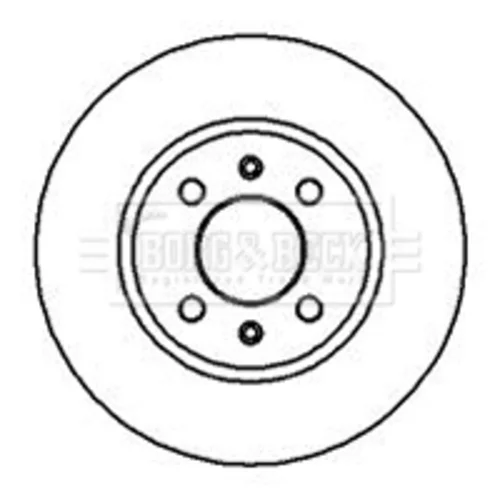 Brzdový kotúč BORG & BECK BBD4022