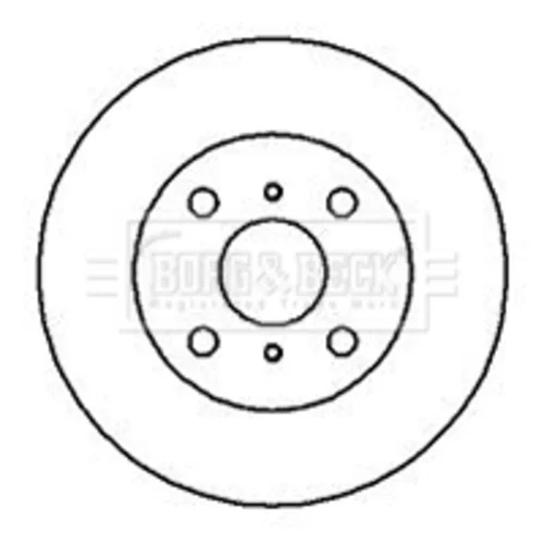 Brzdový kotúč BORG & BECK BBD4040