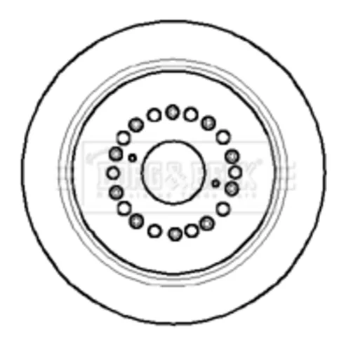 Brzdový kotúč BORG & BECK BBD4101 - obr. 1