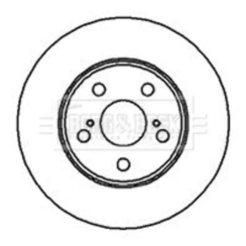 Brzdový kotúč BORG & BECK BBD4131 - obr. 1