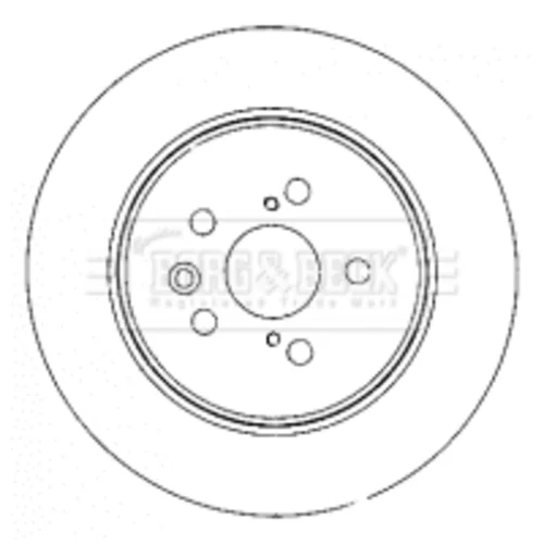 Brzdový kotúč BORG & BECK BBD4501