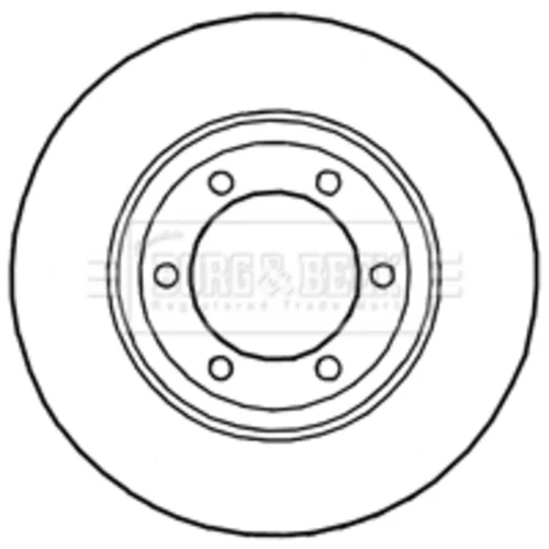 Brzdový kotúč BORG & BECK BBD4642