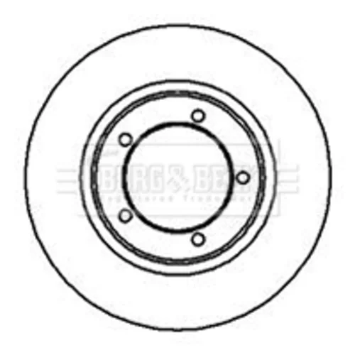 Brzdový kotúč BORG & BECK BBD4980