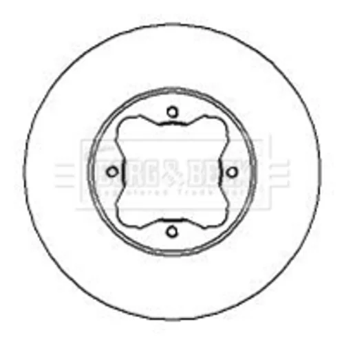 Brzdový kotúč BORG & BECK BBD5070