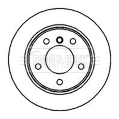 Brzdový kotúč BORG & BECK BBD5076 - obr. 1
