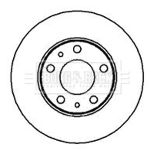 Brzdový kotúč BORG & BECK BBD5093 - obr. 1