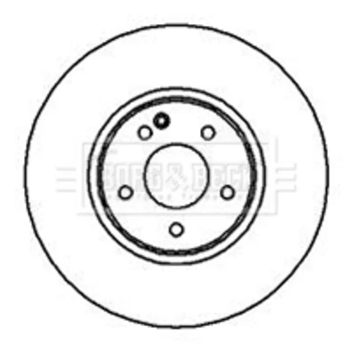 Brzdový kotúč BORG & BECK BBD5122