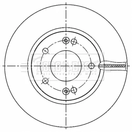 Brzdový kotúč BORG & BECK BBD5293