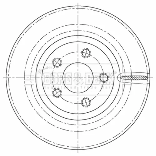 Brzdový kotúč BORG & BECK BBD5465