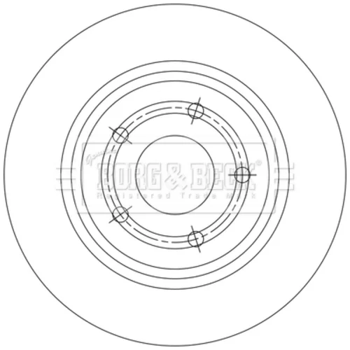 Brzdový kotúč BORG & BECK BBD5548 - obr. 1