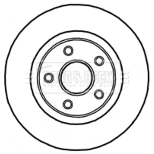 Brzdový kotúč BORG & BECK BBD5908S