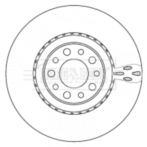 Brzdový kotúč BORG & BECK BBD5930S