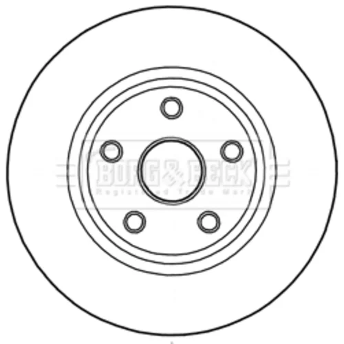 Brzdový kotúč BORG & BECK BBD6004S