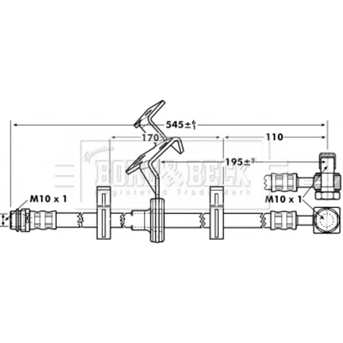 Brzdová hadica BORG & BECK BBH7087