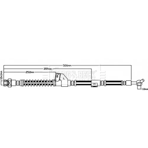Brzdová hadica BORG & BECK BBH7939
